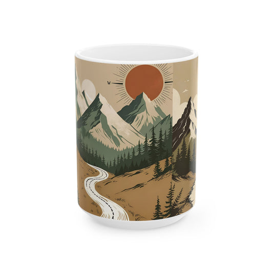 Mountain Sunrise Ceramic Mug
