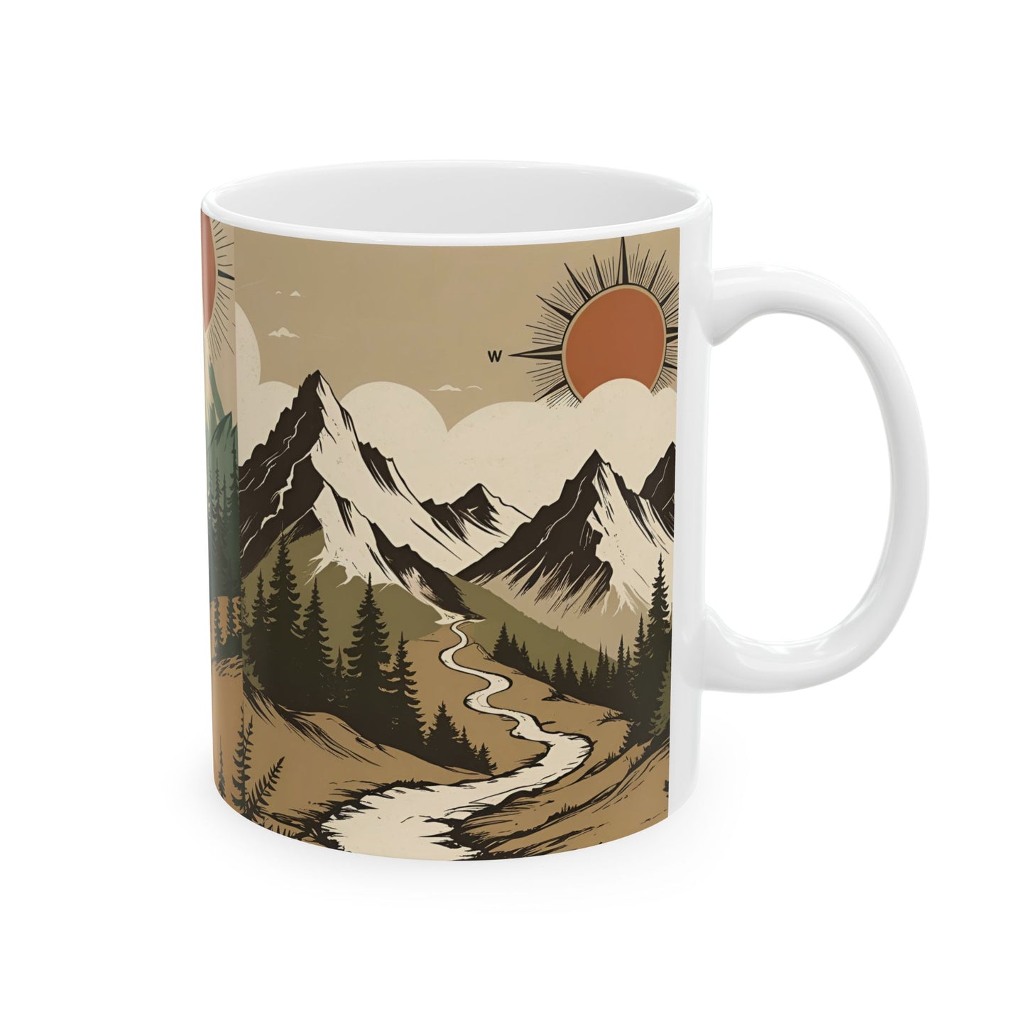 Mountain Sunrise Ceramic Mug