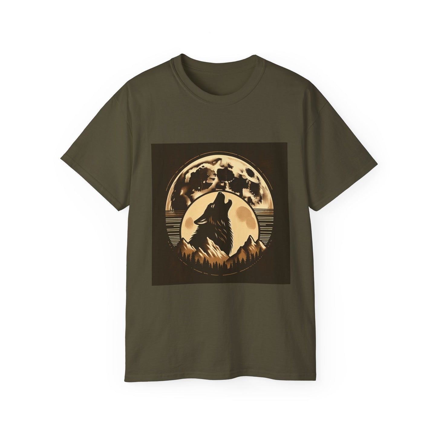 Nature Howling Wolf Tee