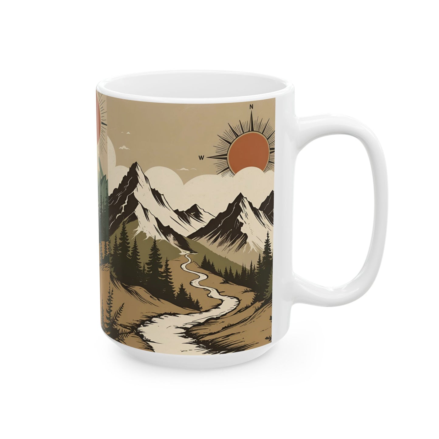 Mountain Sunrise Ceramic Mug