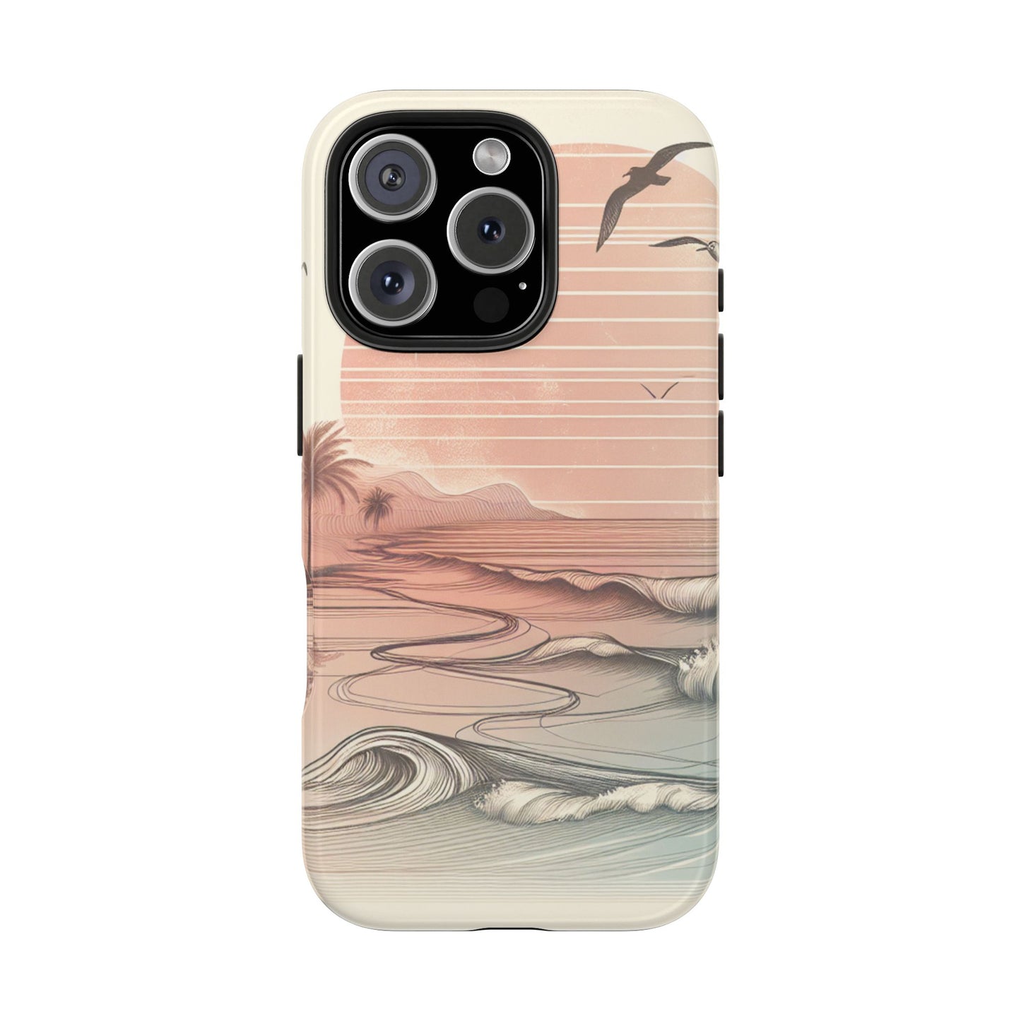 Beach Sunset Tough Phone Cases, Ocean Waves Protection Case, Stylish Phone Cover for Summer Lovers, Gift for Beach Goers, Tropical [...]