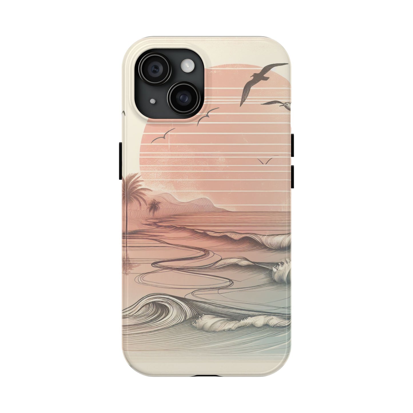 Beach Sunset Tough Phone Cases, Ocean Waves Protection Case, Stylish Phone Cover for Summer Lovers, Gift for Beach Goers, Tropical [...]
