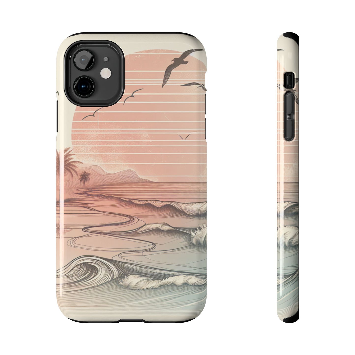 Beach Sunset Tough Phone Cases, Ocean Waves Protection Case, Stylish Phone Cover for Summer Lovers, Gift for Beach Goers, Tropical [...]