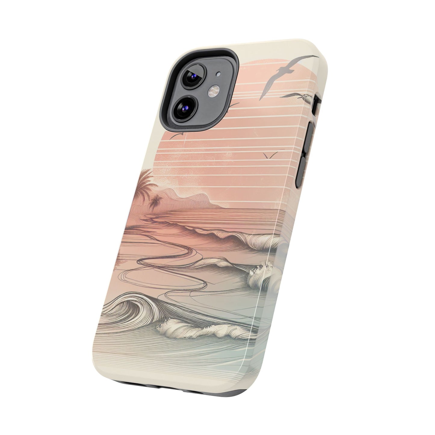 Beach Sunset Tough Phone Cases, Ocean Waves Protection Case, Stylish Phone Cover for Summer Lovers, Gift for Beach Goers, Tropical [...]