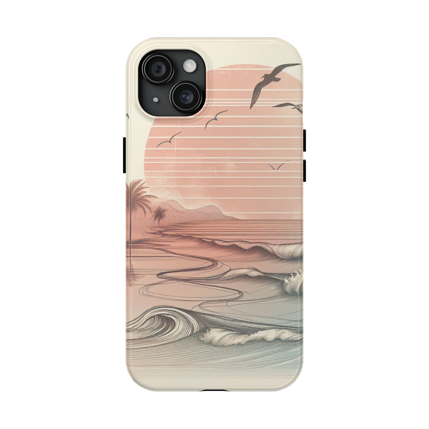 Beach Sunset Tough Phone Cases, Ocean Waves Protection Case, Stylish Phone Cover for Summer Lovers, Gift for Beach Goers, Tropical [...]