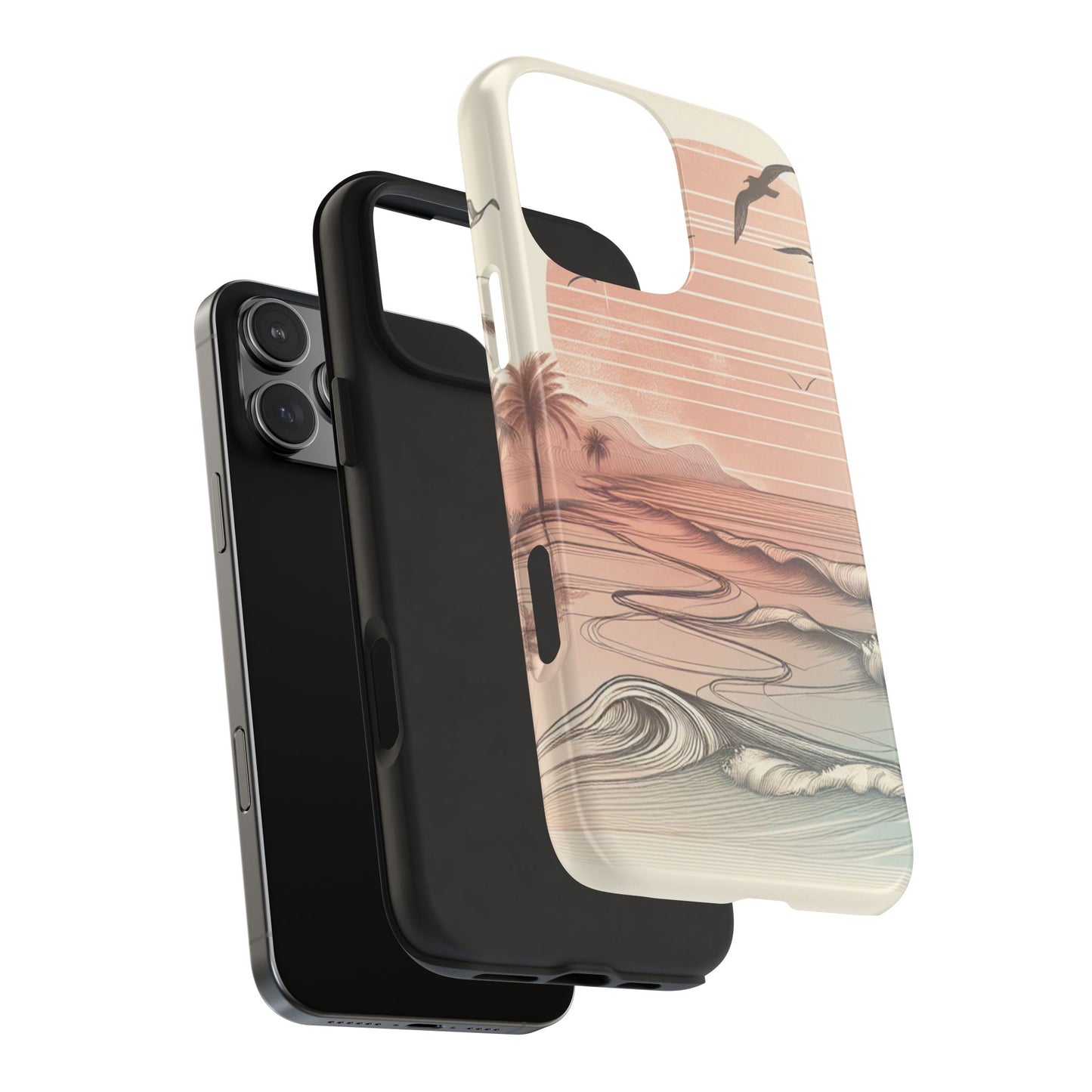 Beach Sunset Tough Phone Cases, Ocean Waves Protection Case, Stylish Phone Cover for Summer Lovers, Gift for Beach Goers, Tropical [...]