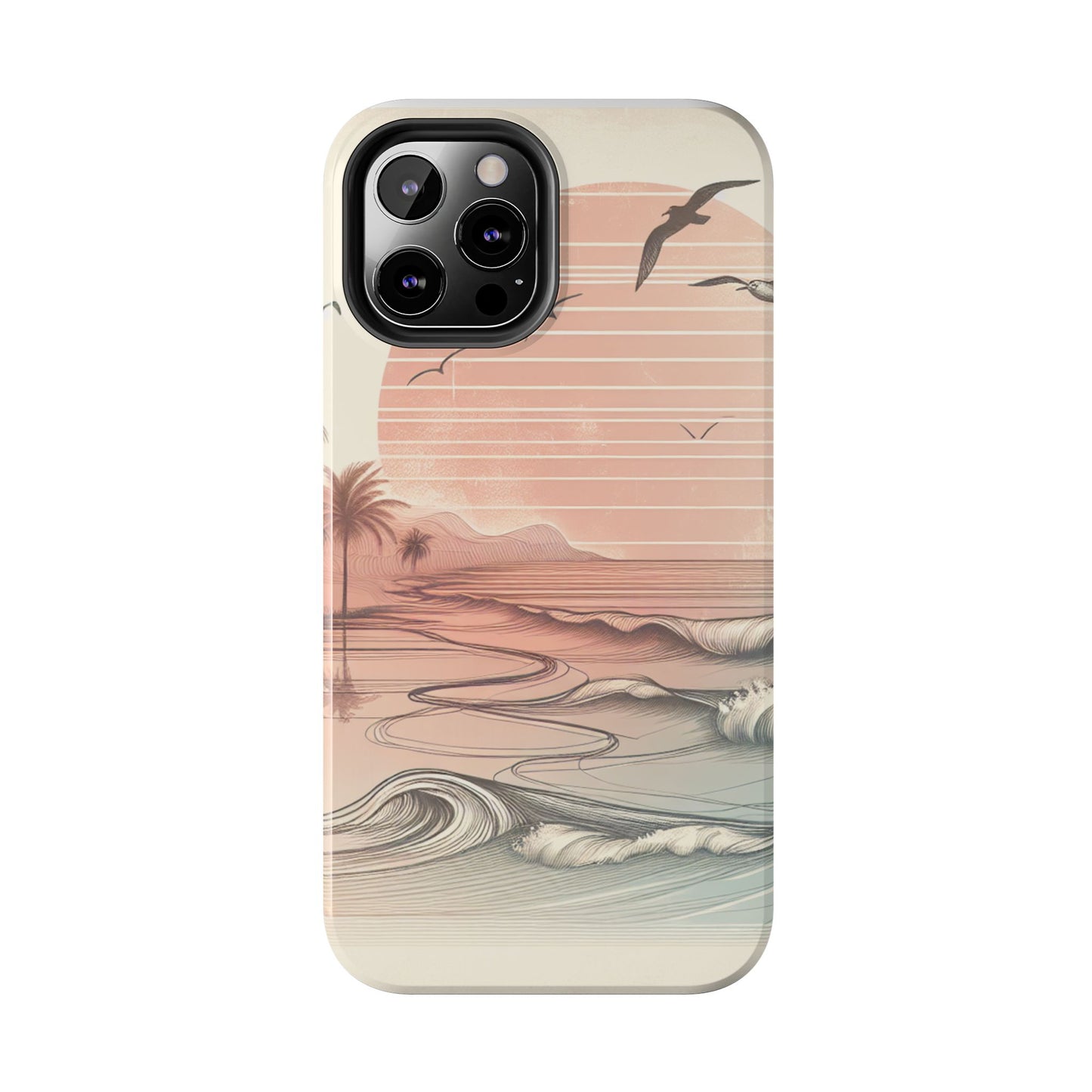 Beach Sunset Tough Phone Cases, Ocean Waves Protection Case, Stylish Phone Cover for Summer Lovers, Gift for Beach Goers, Tropical [...]