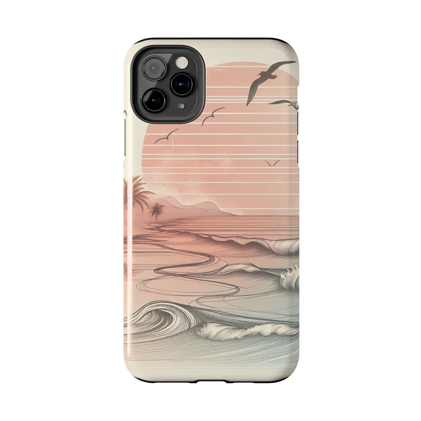 Beach Sunset Tough Phone Cases, Ocean Waves Protection Case, Stylish Phone Cover for Summer Lovers, Gift for Beach Goers, Tropical [...]