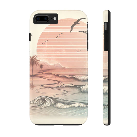 Beach Sunset Tough Phone Cases, Ocean Waves Protection Case, Stylish Phone Cover for Summer Lovers, Gift for Beach Goers, Tropical [...]
