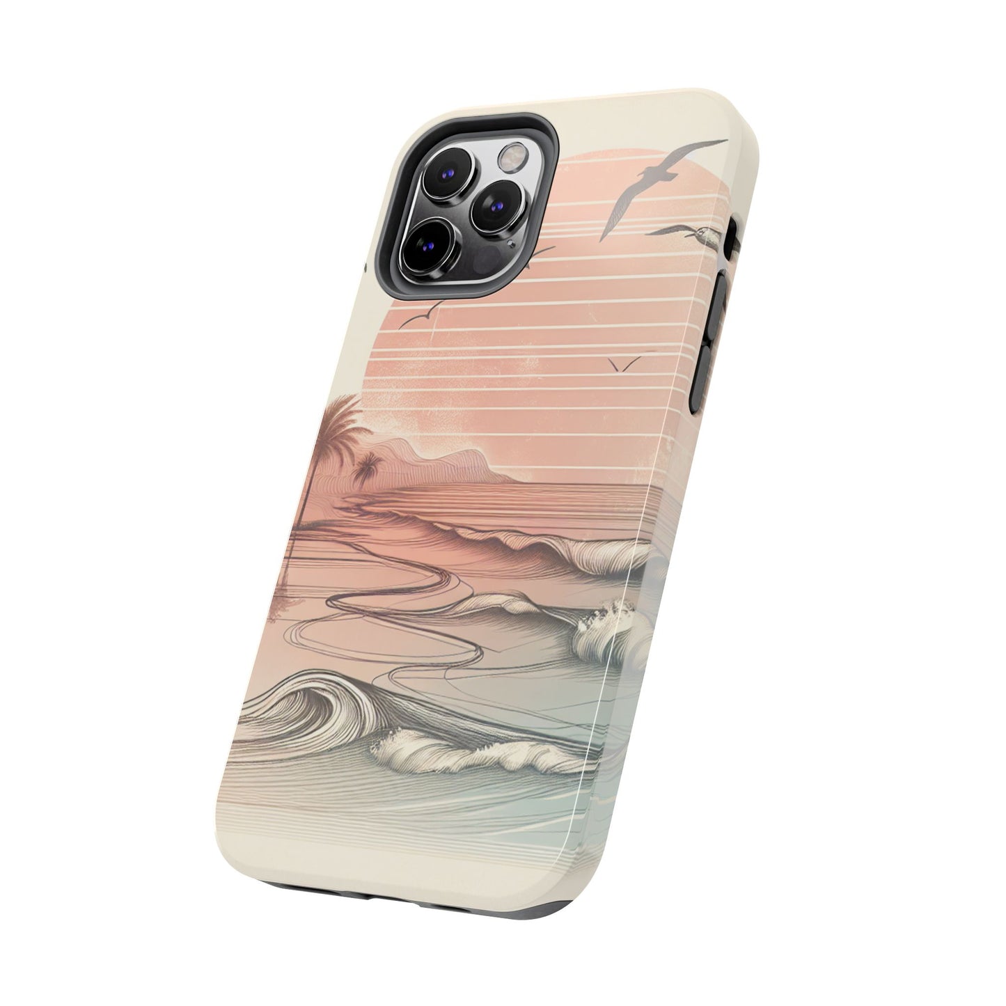 Beach Sunset Tough Phone Cases, Ocean Waves Protection Case, Stylish Phone Cover for Summer Lovers, Gift for Beach Goers, Tropical [...]