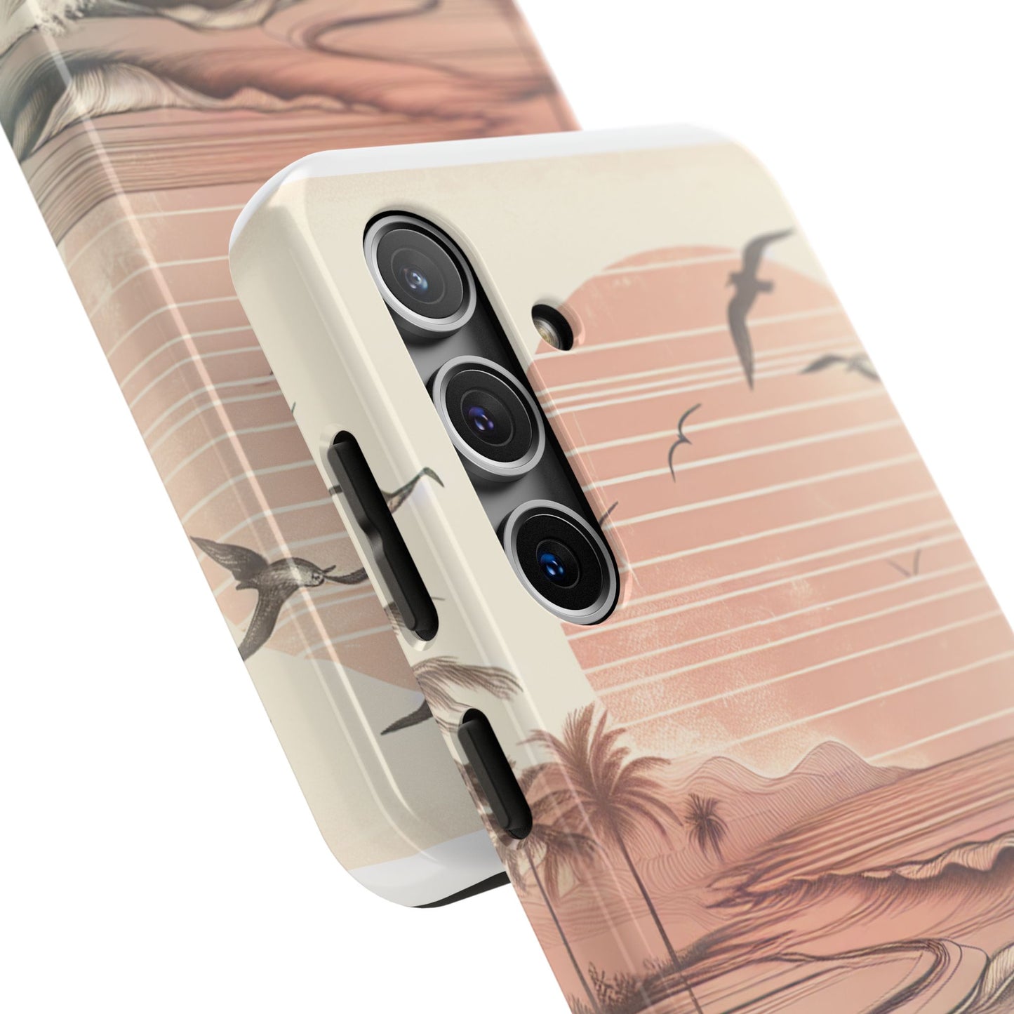 Beach Sunset Tough Phone Cases, Ocean Waves Protection Case, Stylish Phone Cover for Summer Lovers, Gift for Beach Goers, Tropical [...]