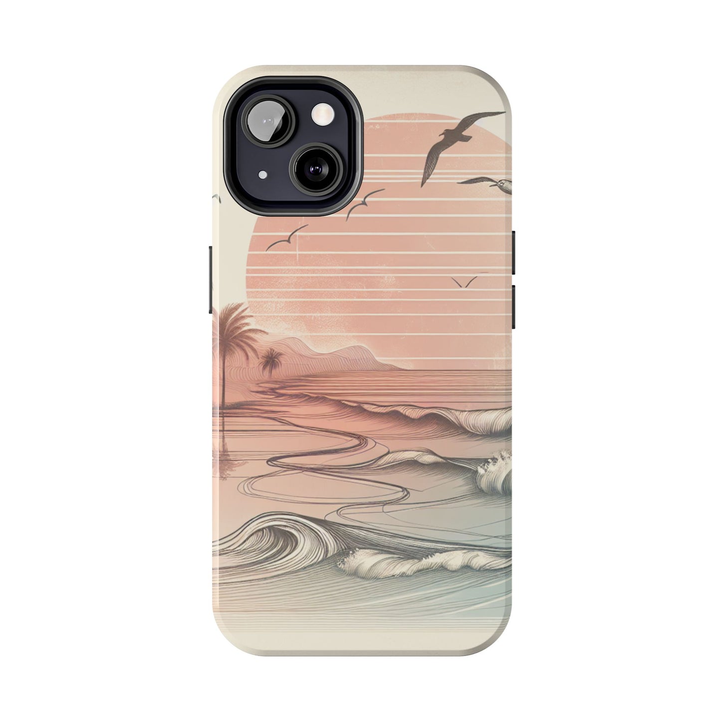 Beach Sunset Tough Phone Cases, Ocean Waves Protection Case, Stylish Phone Cover for Summer Lovers, Gift for Beach Goers, Tropical [...]