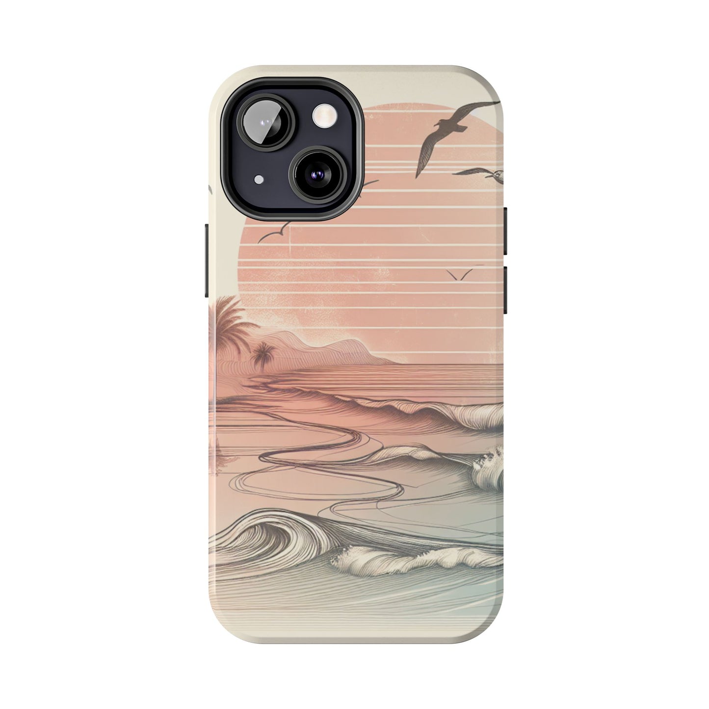 Beach Sunset Tough Phone Cases, Ocean Waves Protection Case, Stylish Phone Cover for Summer Lovers, Gift for Beach Goers, Tropical [...]