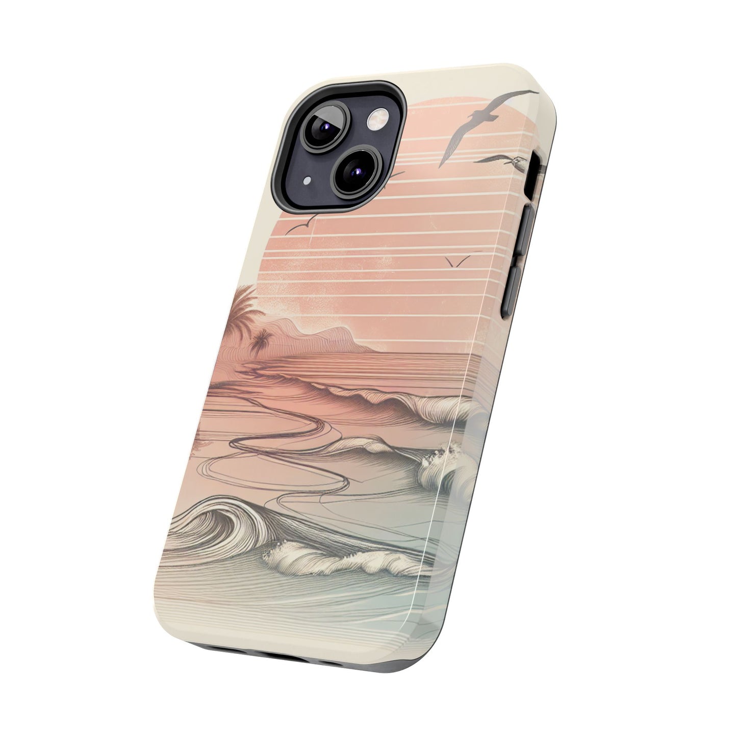 Beach Sunset Tough Phone Cases, Ocean Waves Protection Case, Stylish Phone Cover for Summer Lovers, Gift for Beach Goers, Tropical [...]