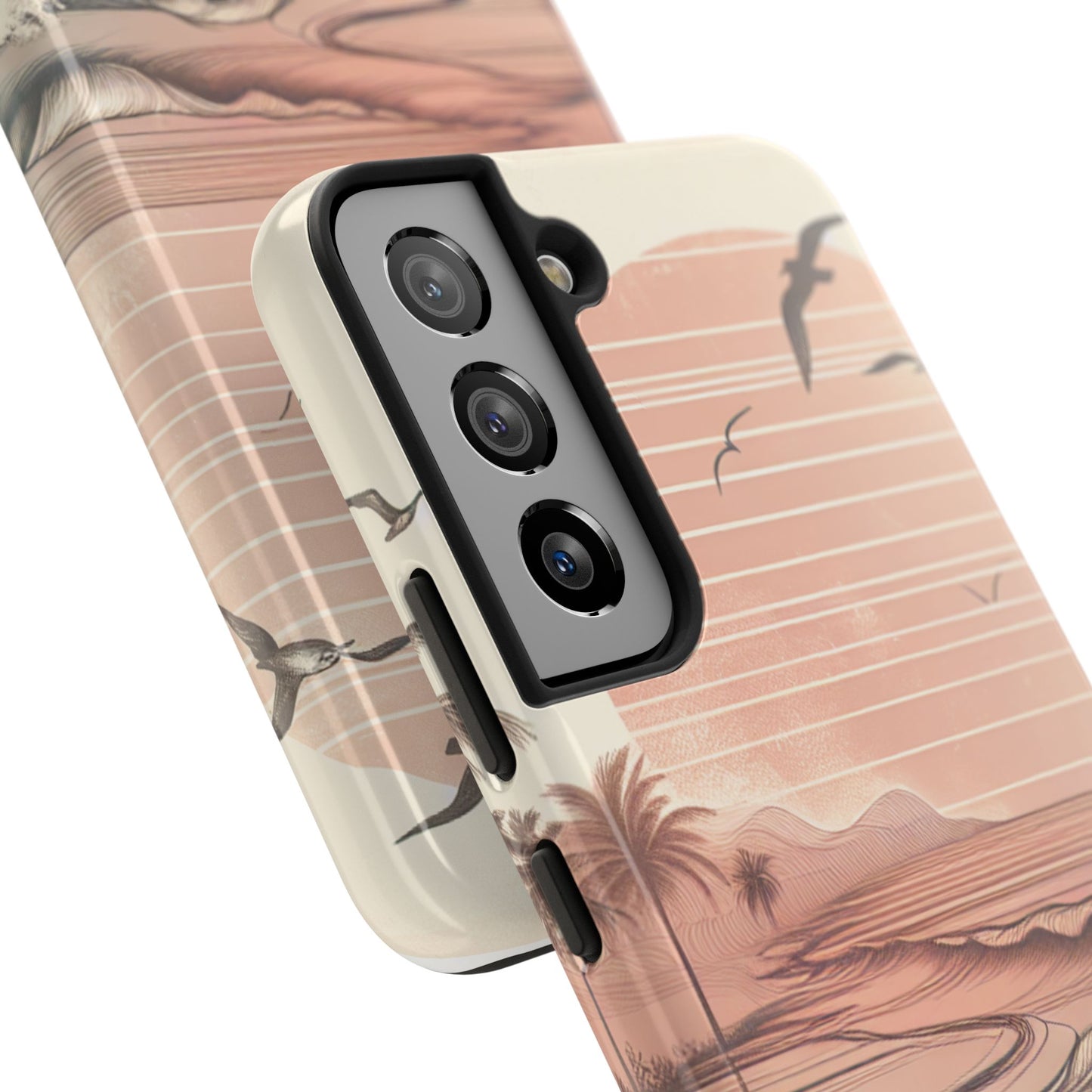 Beach Sunset Tough Phone Cases, Ocean Waves Protection Case, Stylish Phone Cover for Summer Lovers, Gift for Beach Goers, Tropical [...]