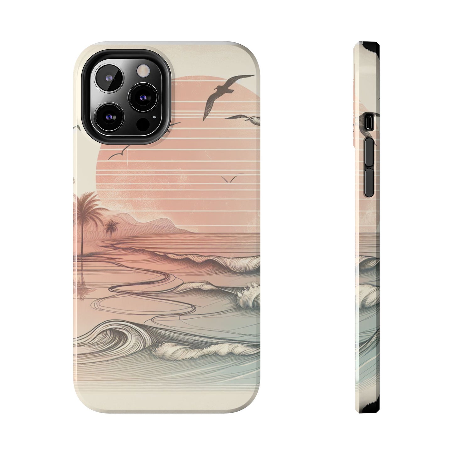 Beach Sunset Tough Phone Cases, Ocean Waves Protection Case, Stylish Phone Cover for Summer Lovers, Gift for Beach Goers, Tropical [...]