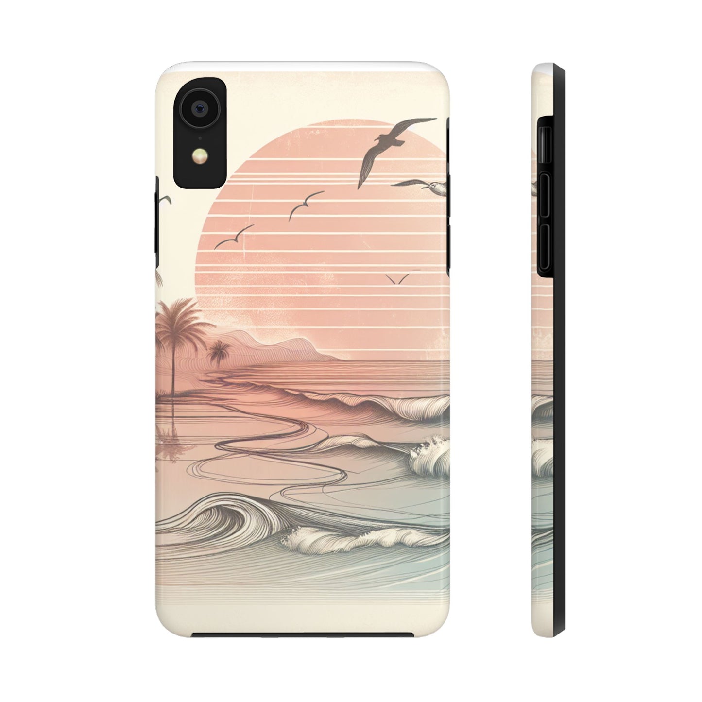 Beach Sunset Tough Phone Cases, Ocean Waves Protection Case, Stylish Phone Cover for Summer Lovers, Gift for Beach Goers, Tropical [...]