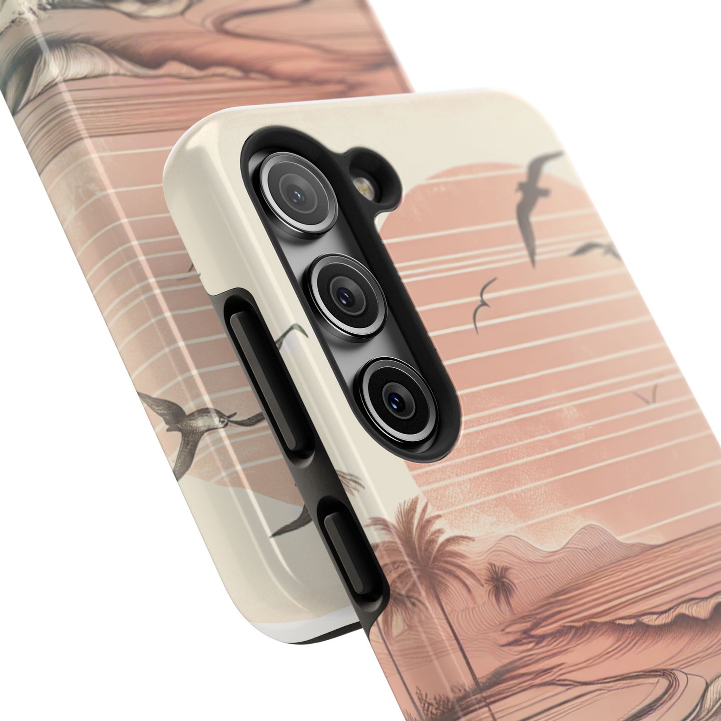 Beach Sunset Tough Phone Cases, Ocean Waves Protection Case, Stylish Phone Cover for Summer Lovers, Gift for Beach Goers, Tropical [...]