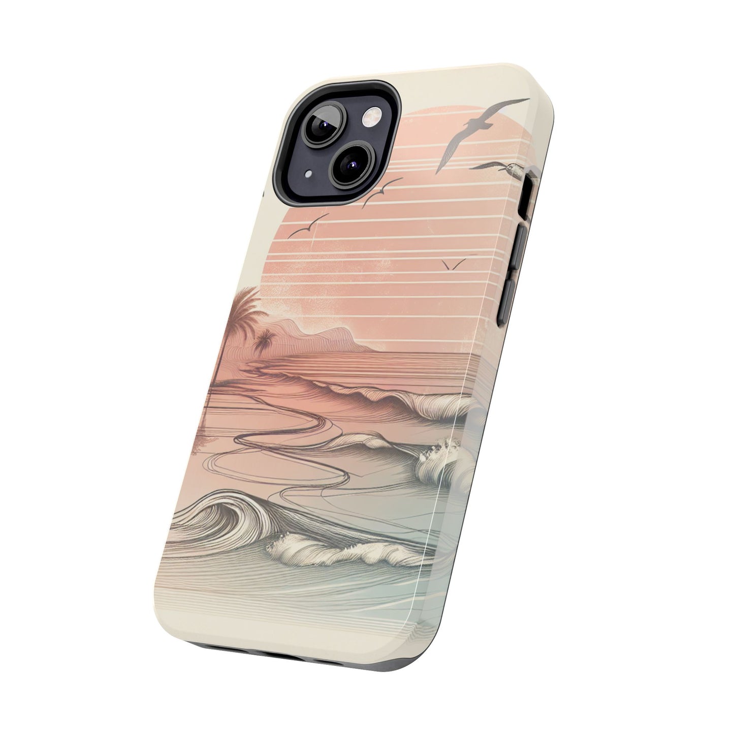 Beach Sunset Tough Phone Cases, Ocean Waves Protection Case, Stylish Phone Cover for Summer Lovers, Gift for Beach Goers, Tropical [...]
