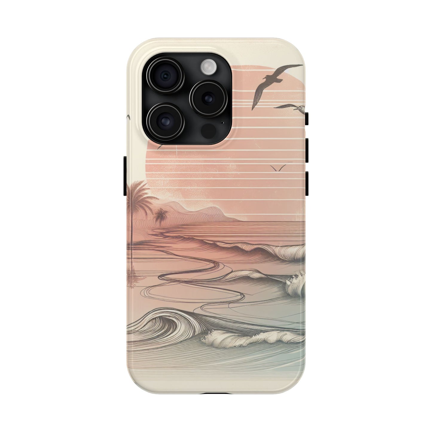 Beach Sunset Tough Phone Cases, Ocean Waves Protection Case, Stylish Phone Cover for Summer Lovers, Gift for Beach Goers, Tropical [...]