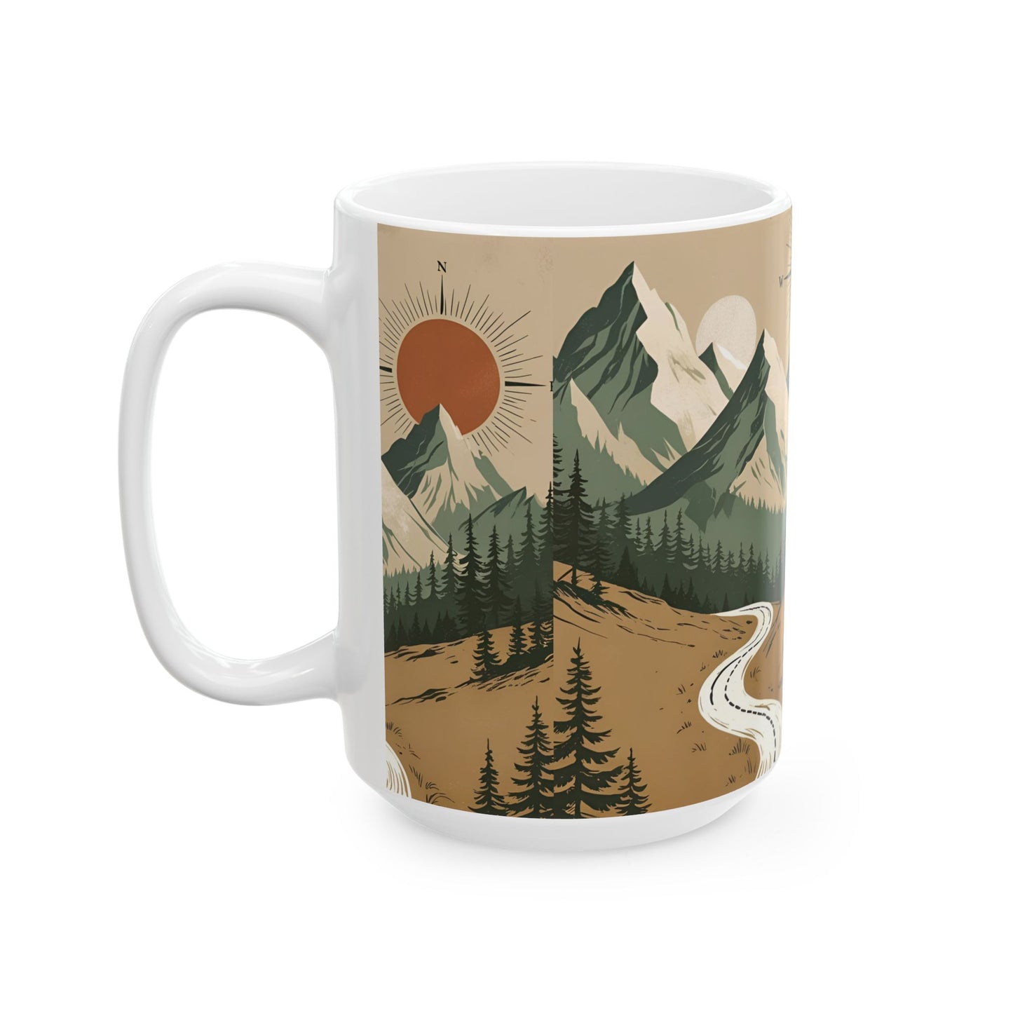 Mountain Sunrise Ceramic Mug